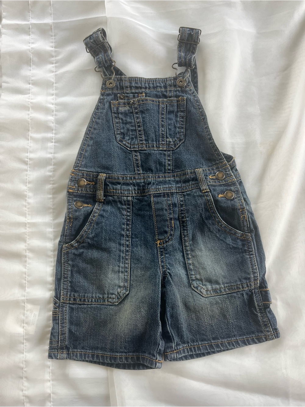 OshKosh Denim Short Overalls - Blue